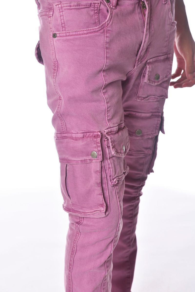 GUNZINII ZINII WARRIOR FLARE CARGOGZ306 VIOLET MAUVE.