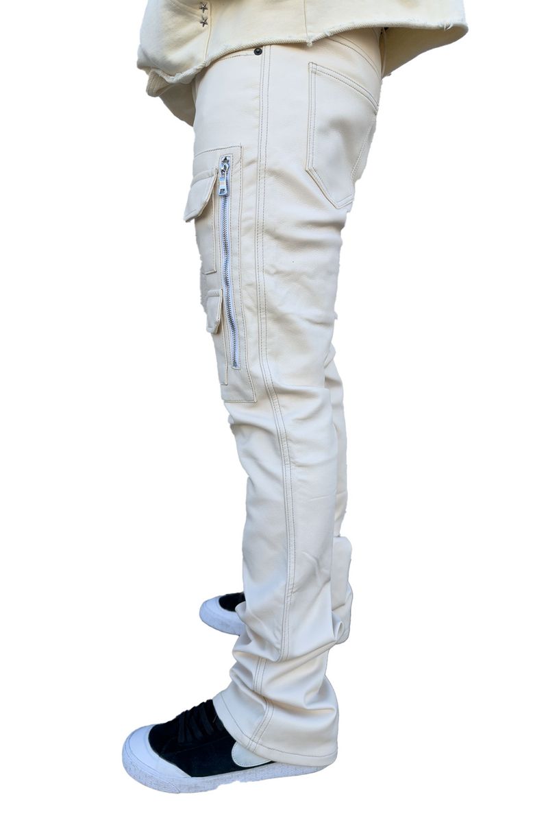 PAPER MONEYNIGHTRIDER (PM1036) CARGO PANTS CREAM
