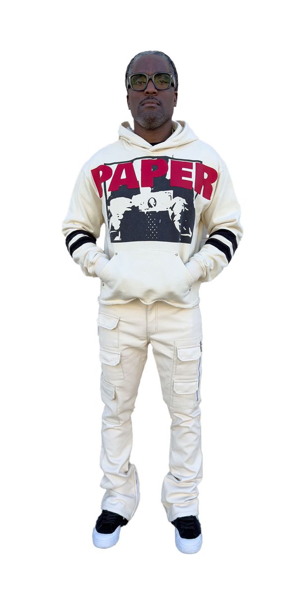 PAPER MONEYNIGHTRIDER (PM1036) CARGO PANTS CREAM