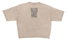 ROKUSTUDIO FALLEN ANGEL ENZYME WASHED STUDDED CROPPED SET RK1481630