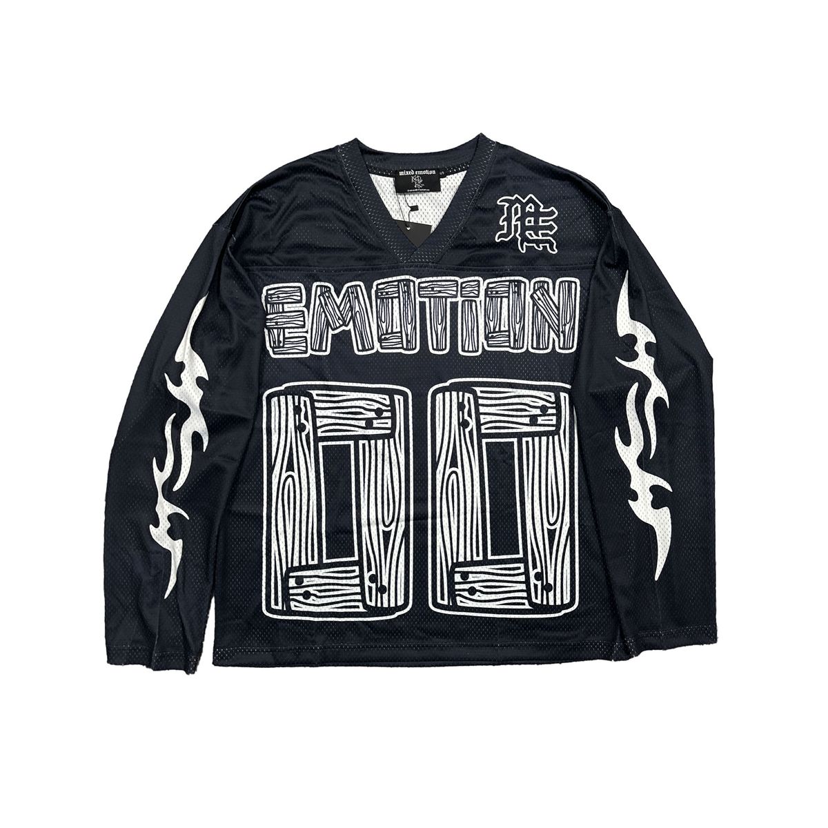 MIXED EMOTION SET OVERSIZE Black 'Lightning' Long Sleeve