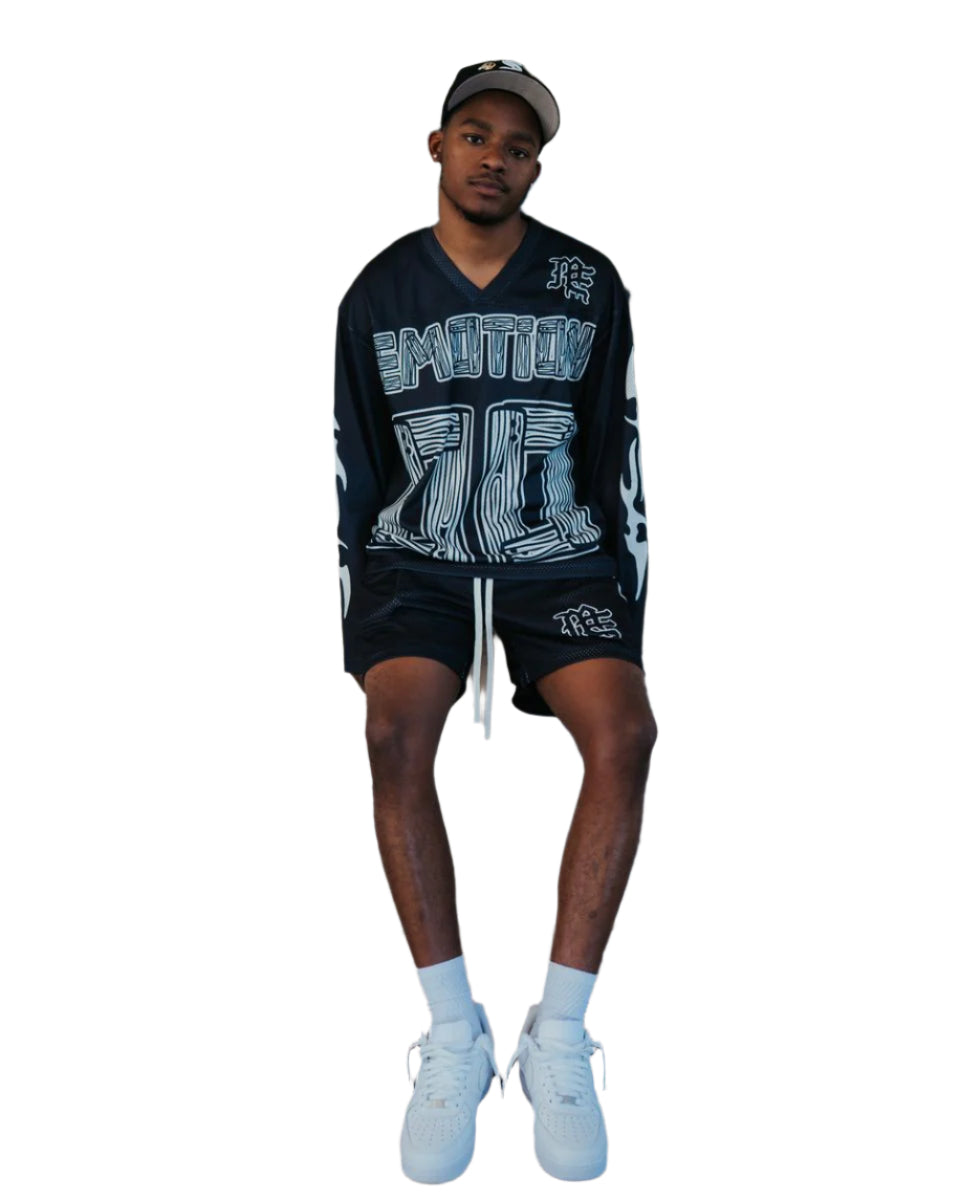 MIXED EMOTION SET OVERSIZE Black 'Lightning' Long Sleeve