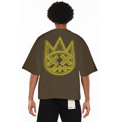 BOXY FIT SHORT SLEEVE CREW NECK "PINSTRIPE" TEE (625B11-K37A) SAGE