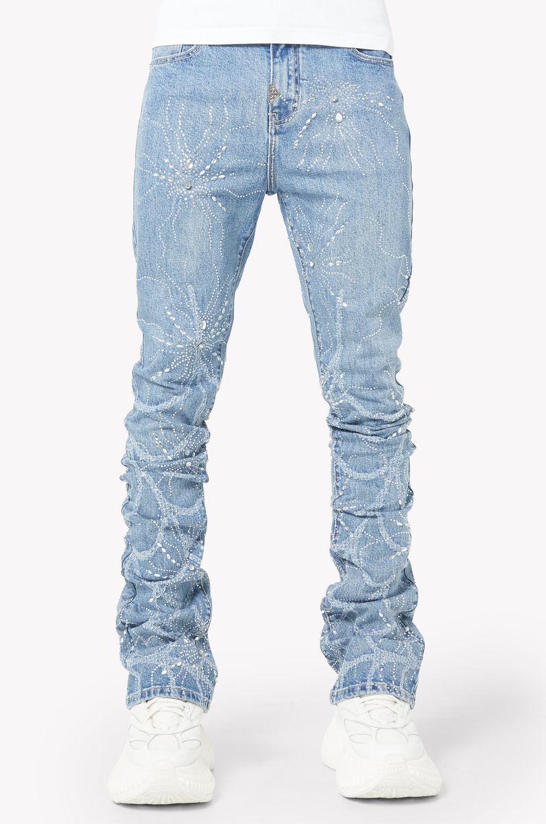 GUAPI Steel Blue Spider Denim Steel-Blue-Spider-Denim