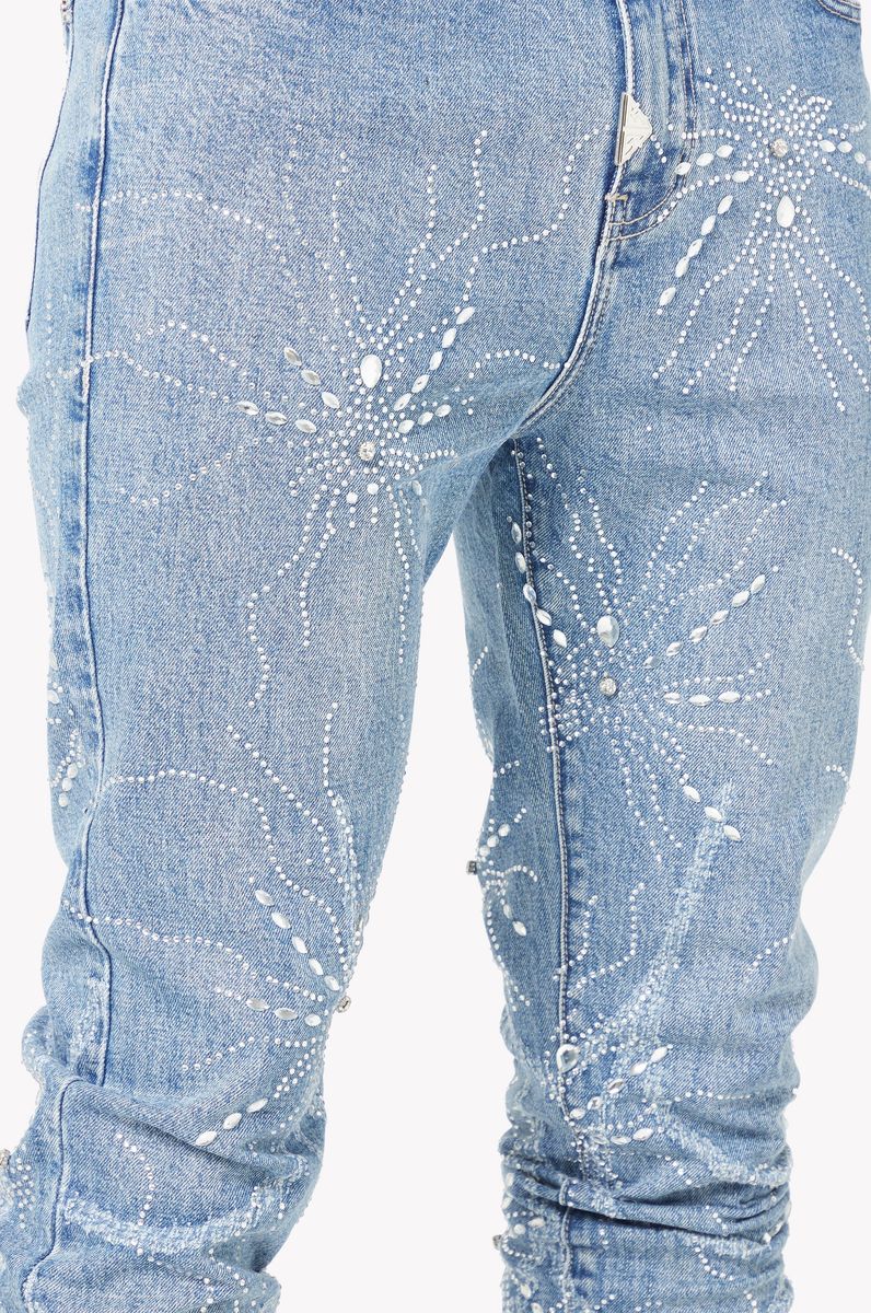 GUAPI Steel Blue Spider Denim Steel-Blue-Spider-Denim