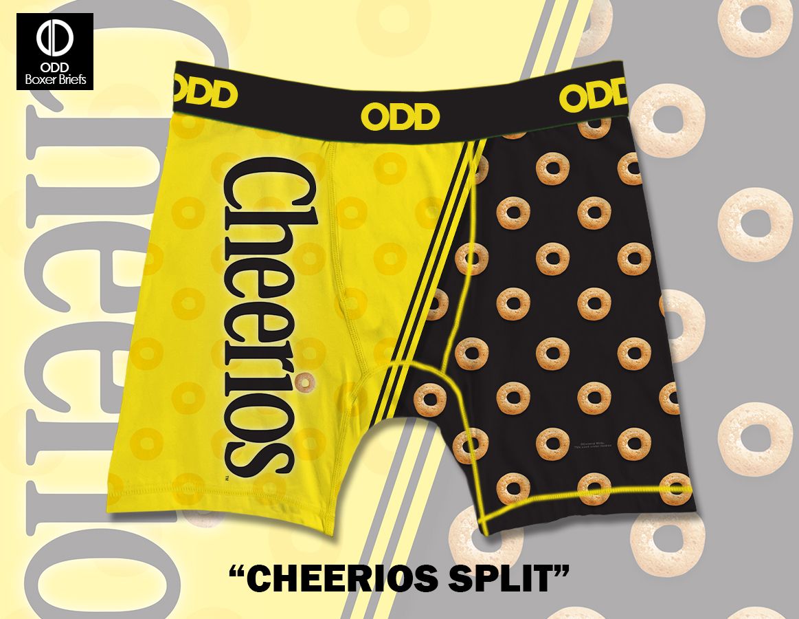 ODD  Cheerios Split - Mens Boxer Briefs (XU41345MBB)