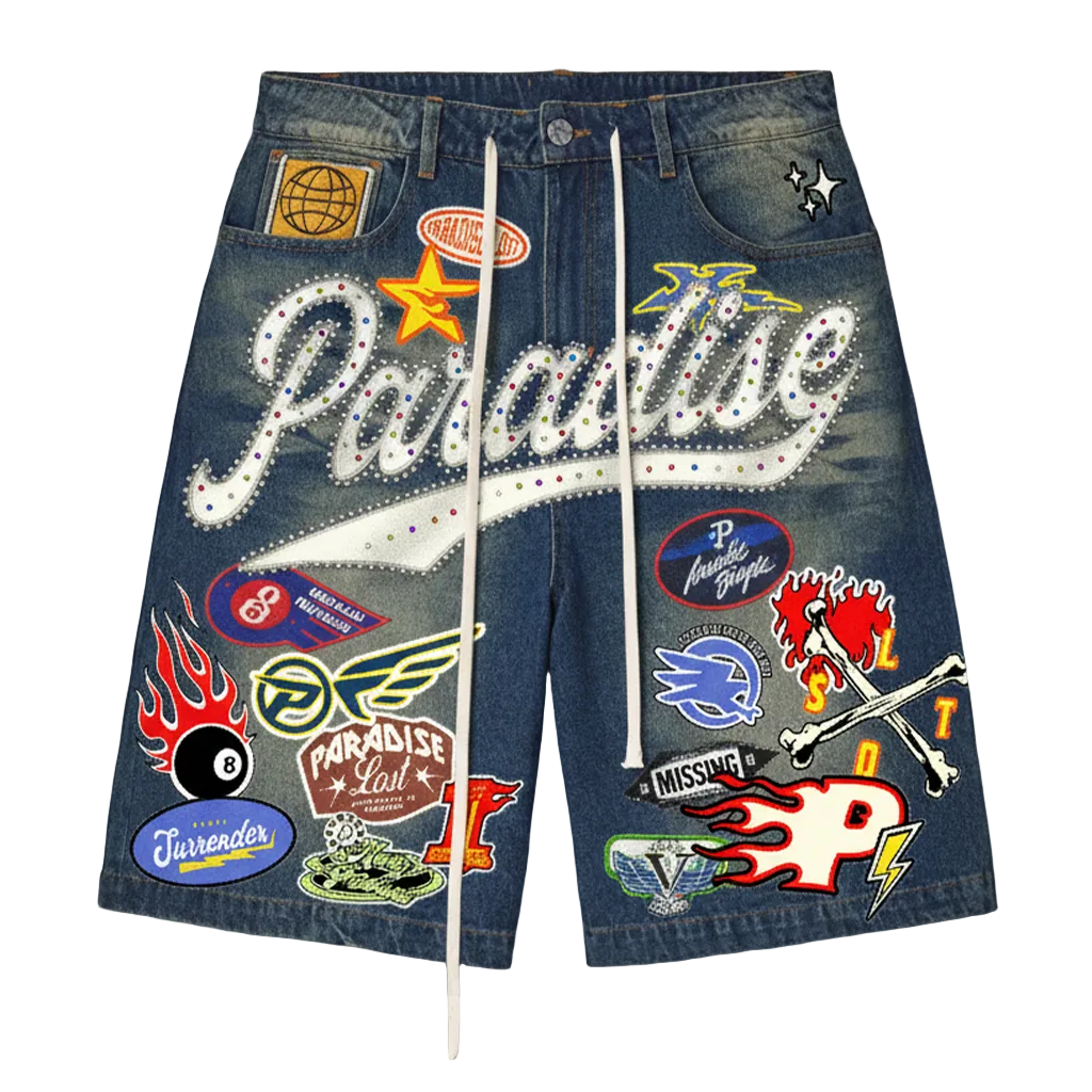 PARADISE LOST SHORT Paradise Patchwork Shorts (PL00863)