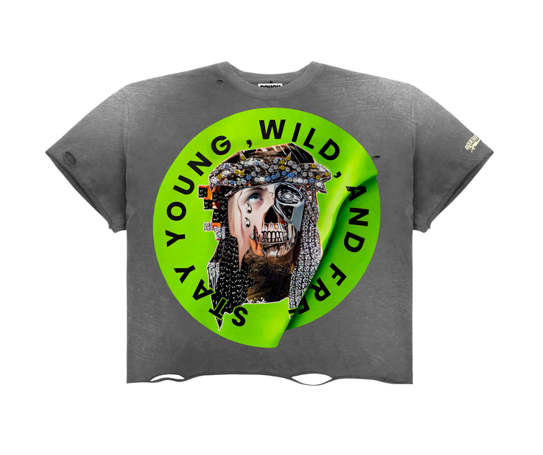 ROUGH PLAY T-SHIRT JESUS PIECE T-SHIRT (GRN))