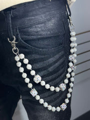 DRUNZ White.Silver.Square Chain (DZ4046)