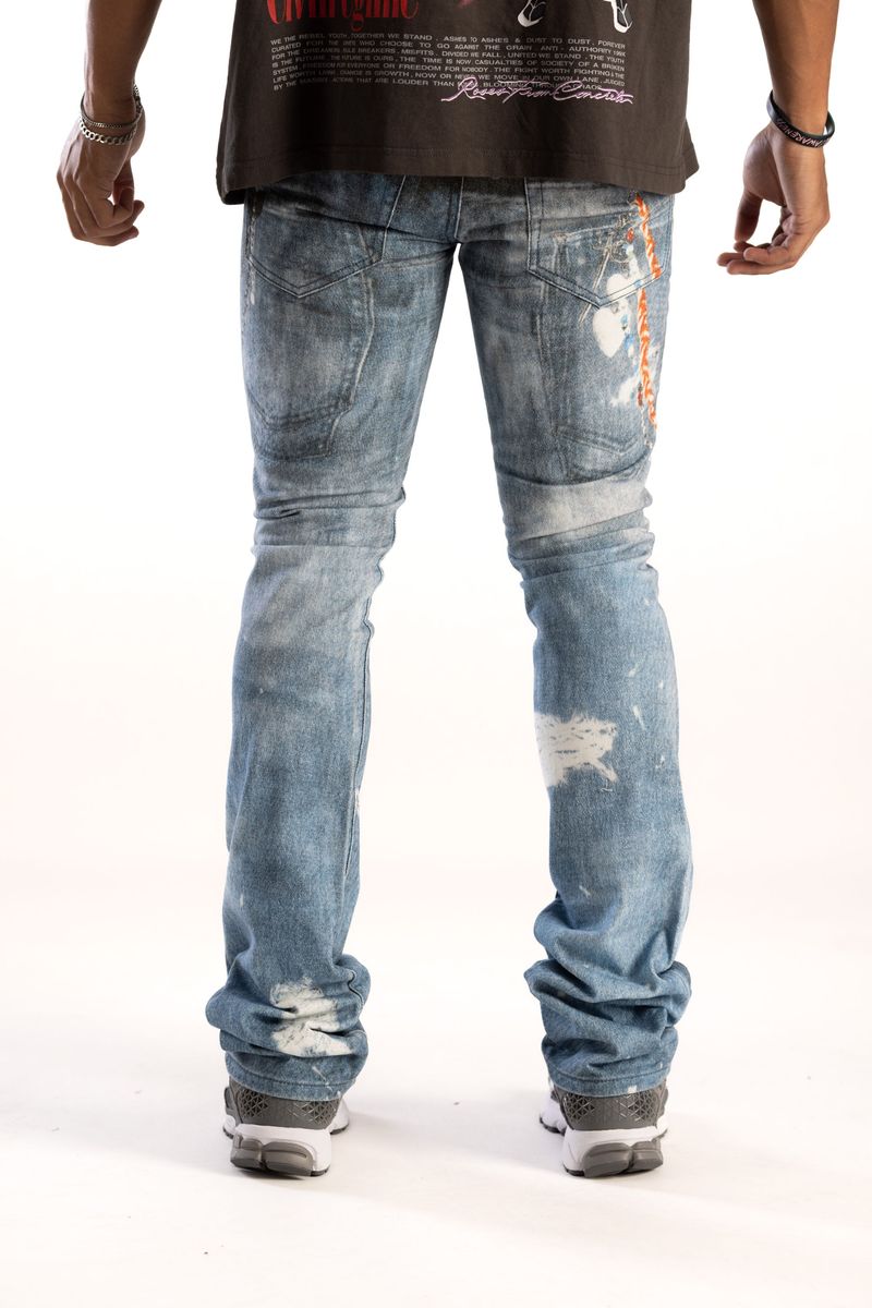 KINDRED  PREMIUN  digital  print pants blue KD2236