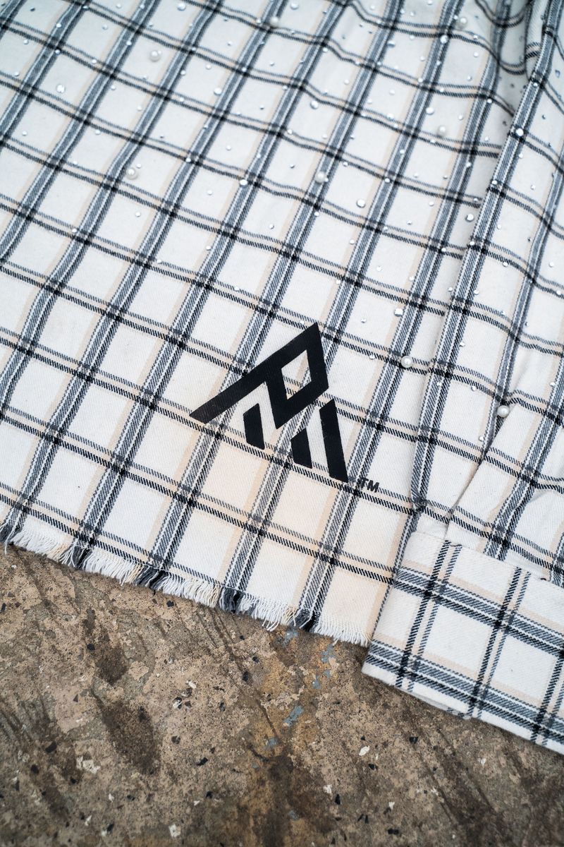 PAPER MOMEY Diamond District Flannel with Rhinestones and Pearls