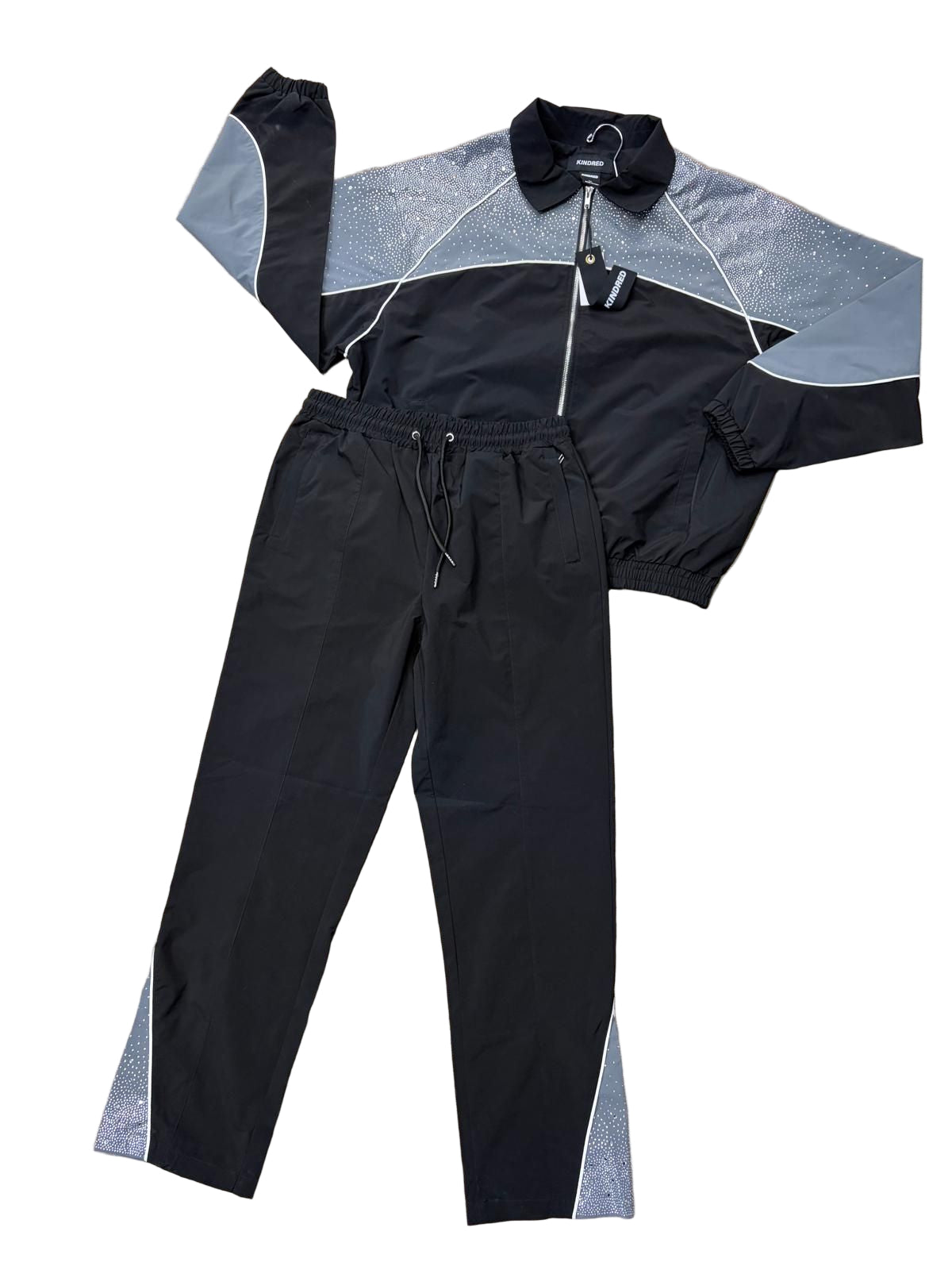 KINDRED RHINESTONE NYLON SET KD2236T/KD2236P BLACK/GREY