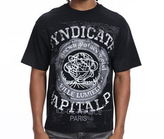 THE SYNDICATE t-shirts Capital P" Black/OS (SYN_TEE 1 (2))