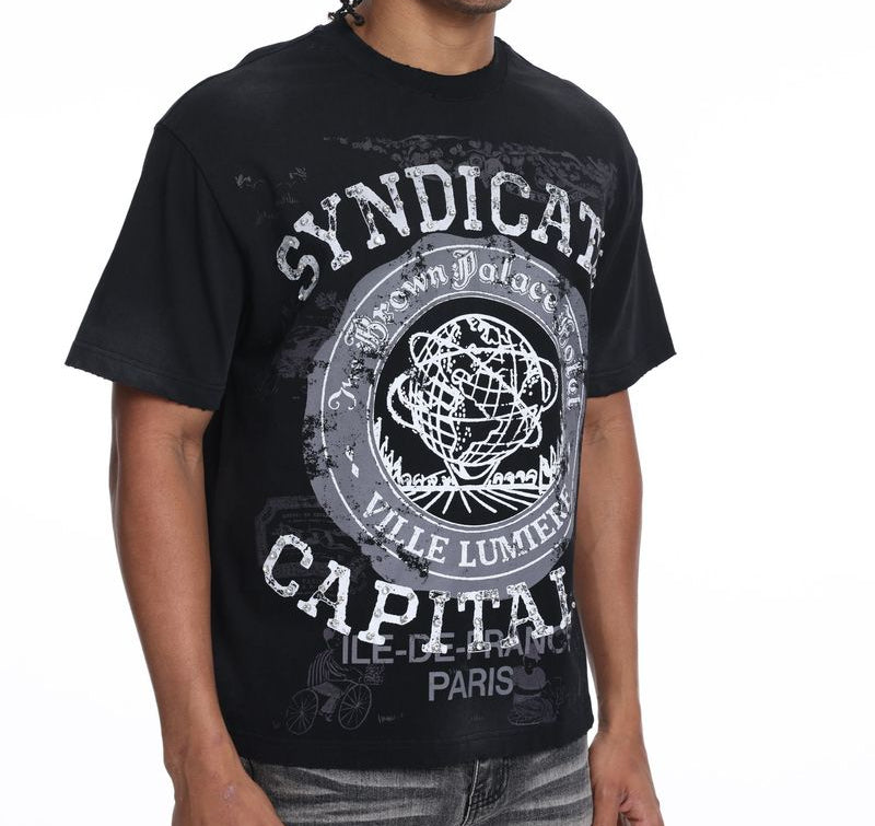 THE SYNDICATE t-shirts Capital P" Black/OS (SYN_TEE 1 (2))