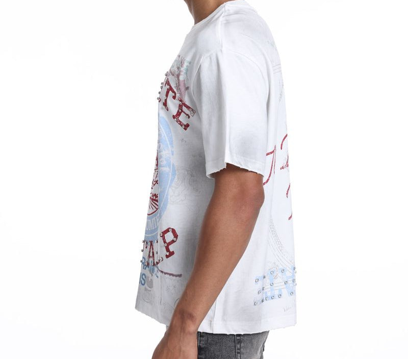 THE SYNDICATE t-shirts "Capital P" White/OS (SYN_TEE 1)