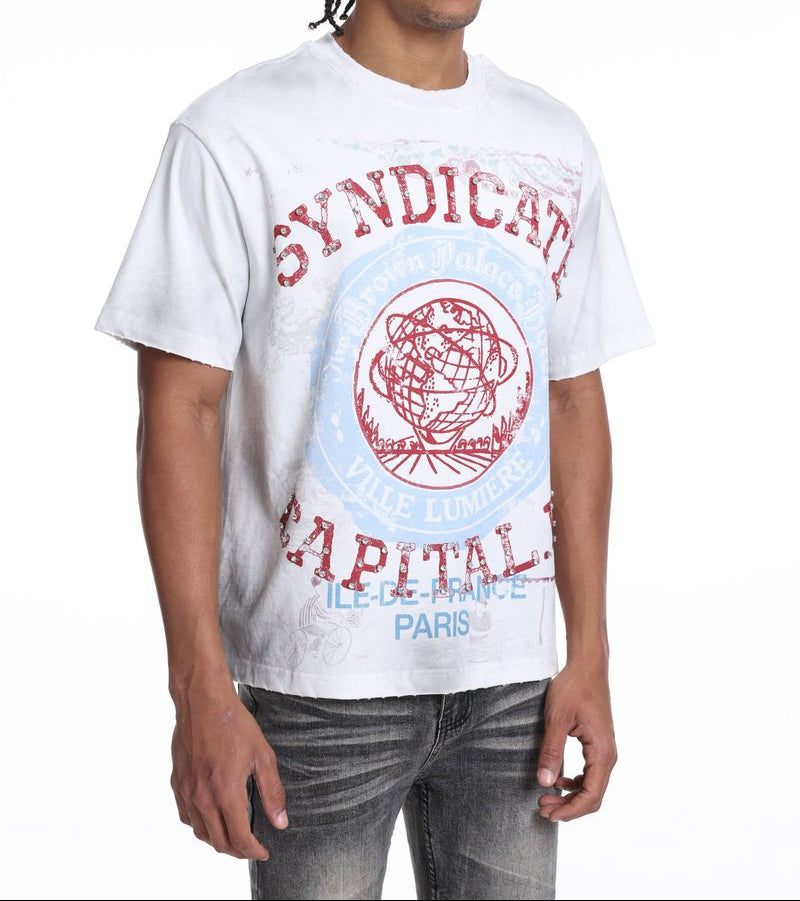 THE SYNDICATE t-shirts "Capital P" White/OS (SYN_TEE 1)