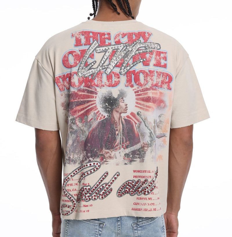 THE SYNDICATE t-shirts "LND Tee" Beige (SYN_TEE 4)