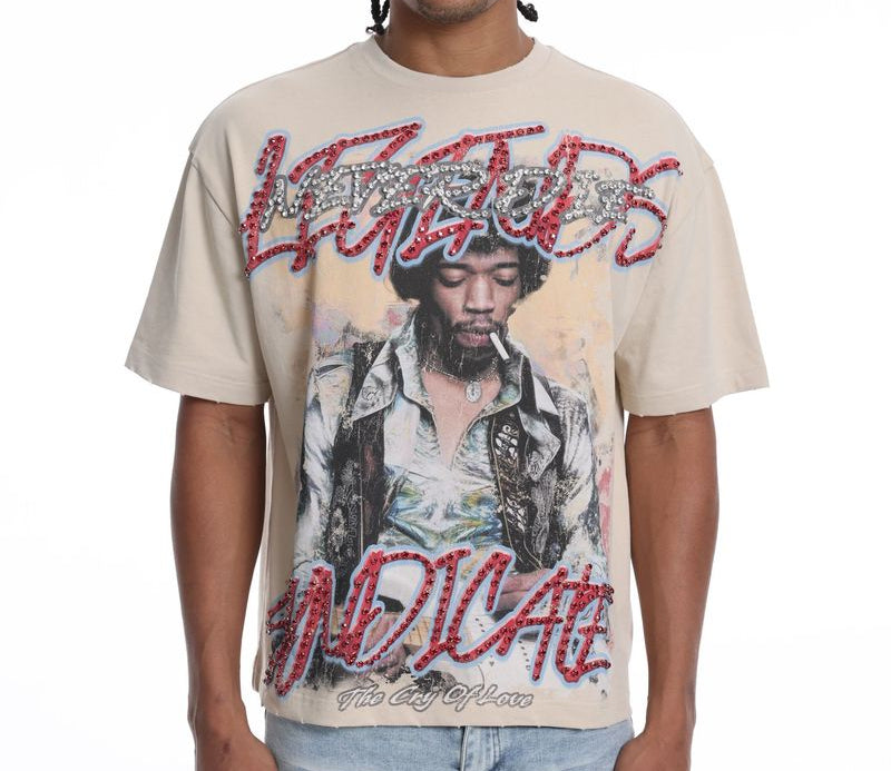 THE SYNDICATE t-shirts "LND Tee" Beige (SYN_TEE 4)