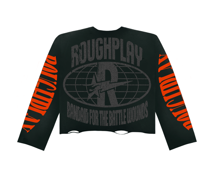ROUGH PLAY LONG-SLEEVED T-SHIRT (Warning Long Sleeve (GREEN))