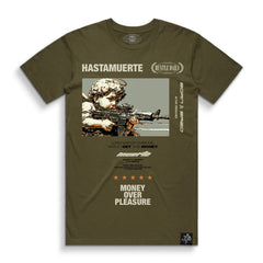 HASTA MUERTE t-shirt green 1 Shot MOP style AS5001