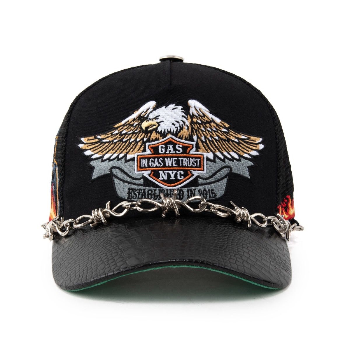 GAS NYC hat Vengeance Trucker (Black)