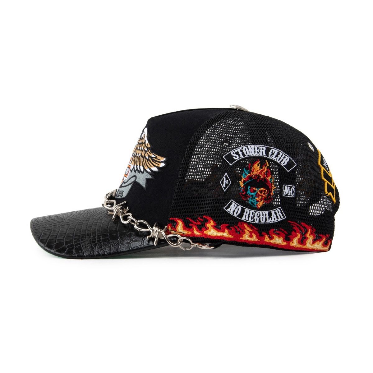 GAS NYC hat Vengeance Trucker (Black)