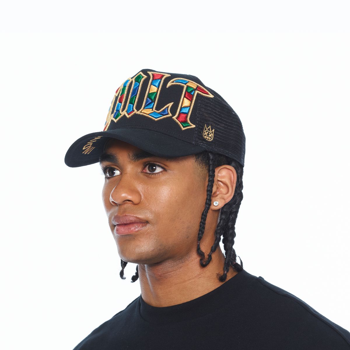 CULT OF INDIVIDUALITY HAT MESH BACK TRUCKER CURVED VISOR
