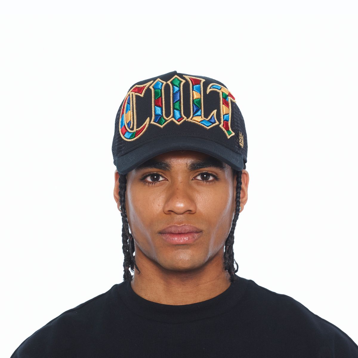 CULT OF INDIVIDUALITY HAT MESH BACK TRUCKER CURVED VISOR