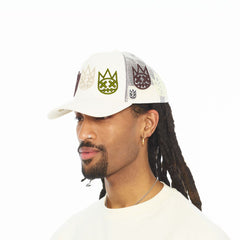 CULT OF INDIVIDUALITY hat MESH BACK TRUCKER CURVED VISOR " MULTI LOGO" (626BC-CH50A)