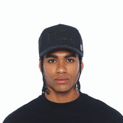 CULT OF INDIVIDUALITY HAT MESH BACK TRUCKER CURVED VISOR " ROPE LOGO"