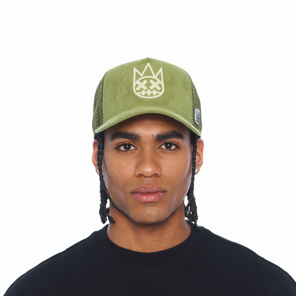 CULT OF INDIVIDUALITY HAT LOGO MESH BACK TRUCKER CURVED VISOR