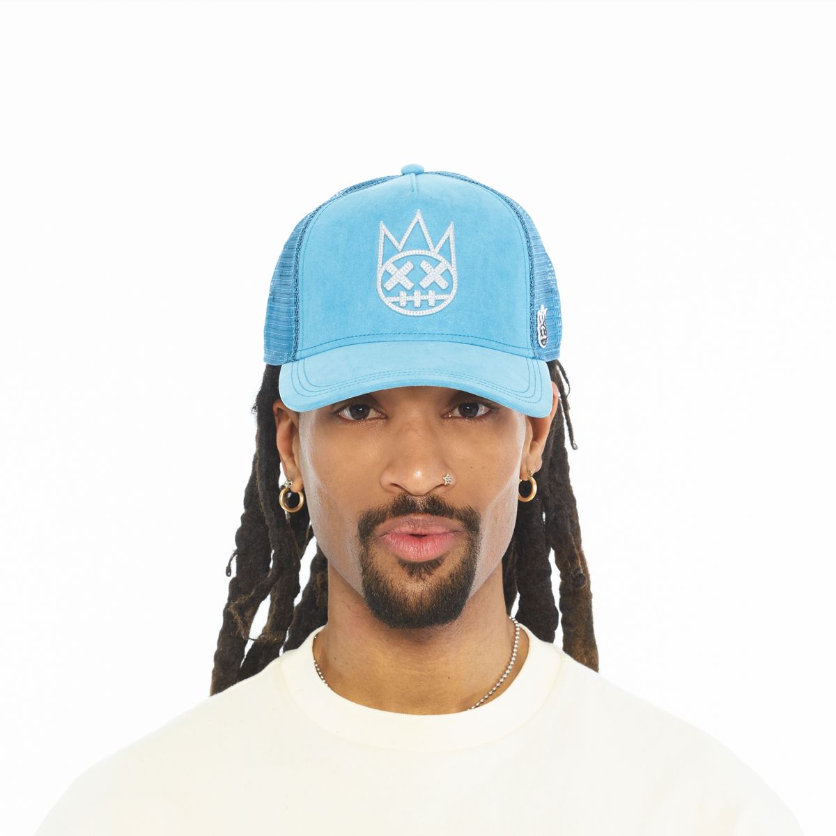 CULT OF INDIVIDUALITY HATLOGO MESH BACK TRUCKER CURVED VISOR (626BC-CH39A)
