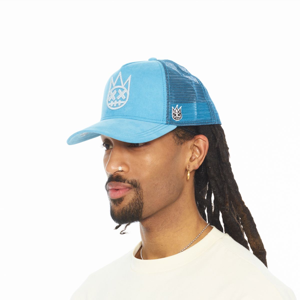 CULT OF INDIVIDUALITY HATLOGO MESH BACK TRUCKER CURVED VISOR (626BC-CH39A)
