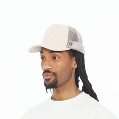 CULT OF INDIVIDUALITY HAT LOGO MESH BACK TRUCKER CURVED VISOR