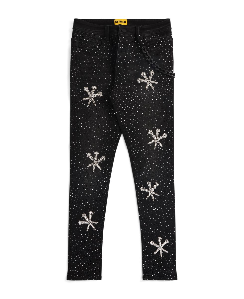GFTD LA PANTALON Dagger denim NOIR