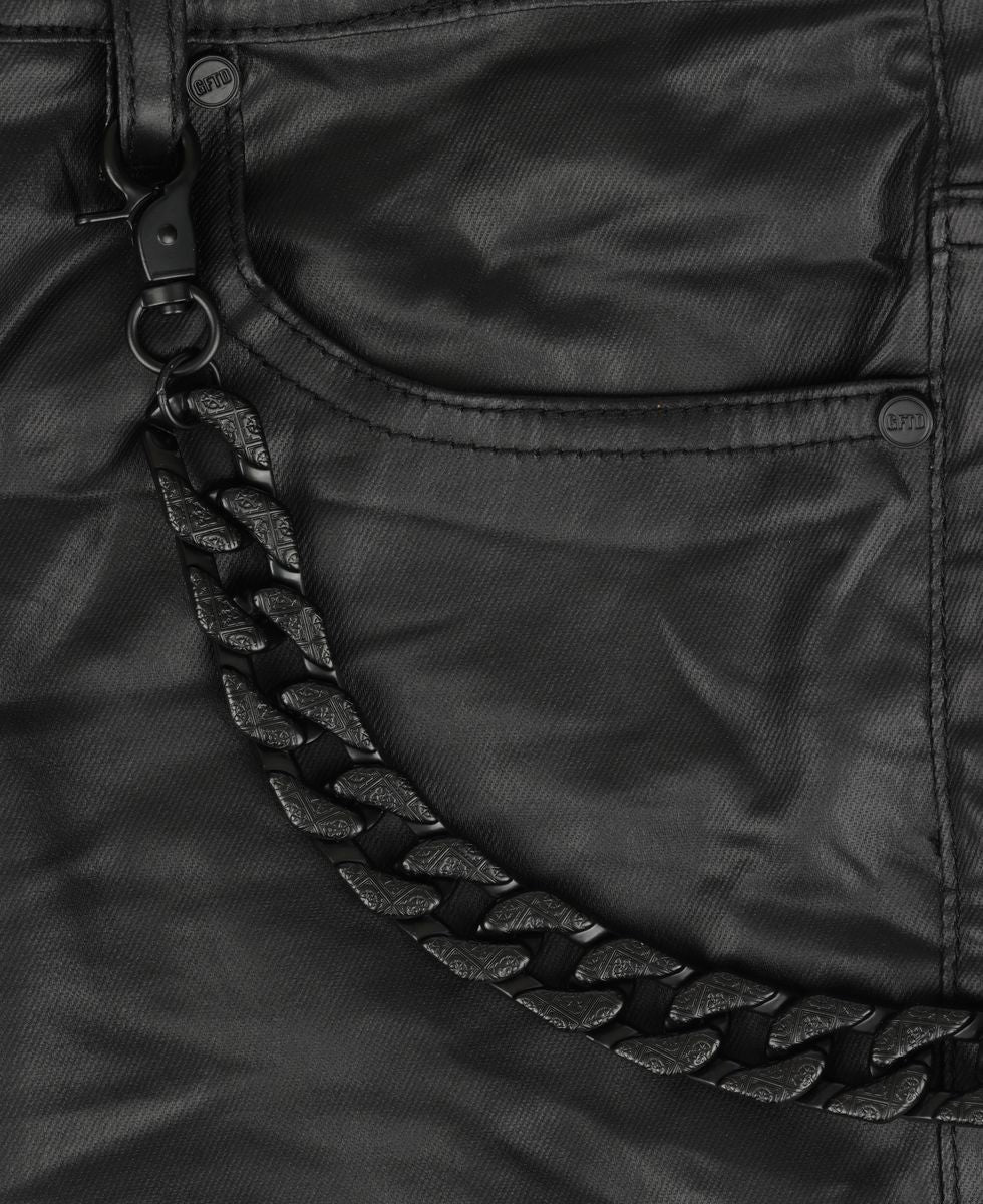 GFTD LA Vanta PANTALON EN CUIR Denim noir