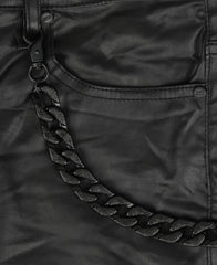 GFTD LA Vanta PANTALON EN CUIR Denim noir