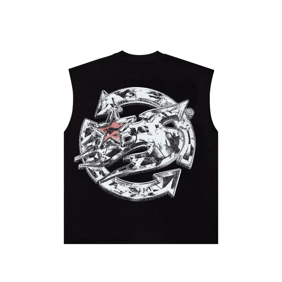 SANITY-Red Vision Sleeveless T-SHIRT (sy-011)