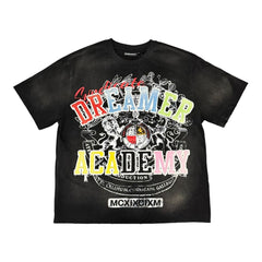 THE SYNDICATE t-shirts "Dreamer Tee" Black Wash (SYN_TEE 16)
