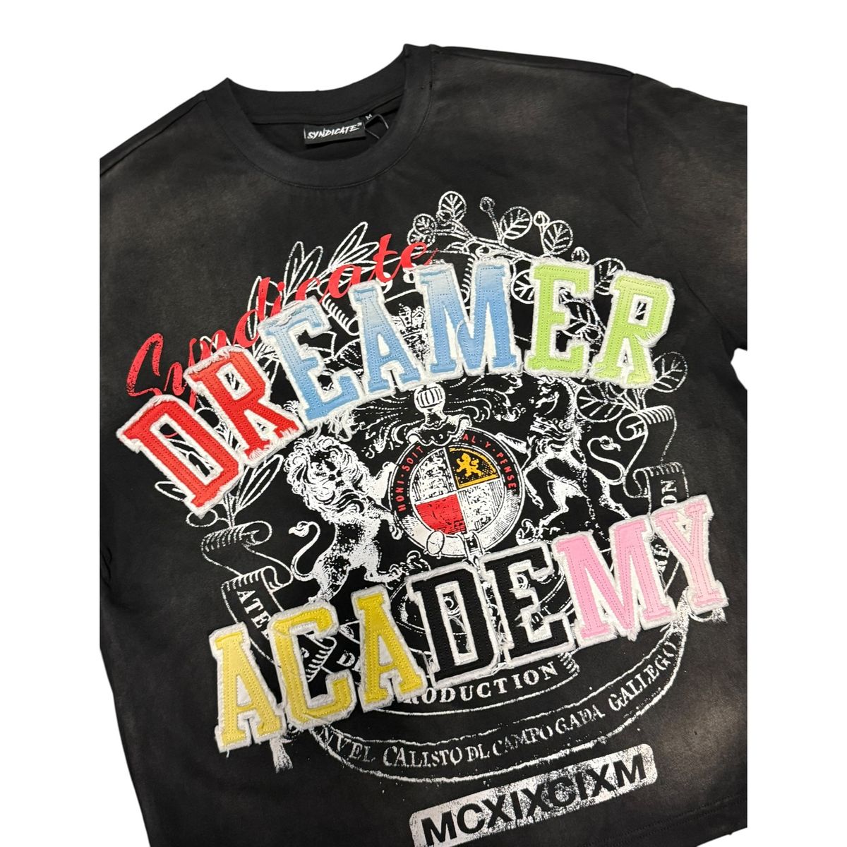 THE SYNDICATE t-shirts "Dreamer Tee" Black Wash (SYN_TEE 16)