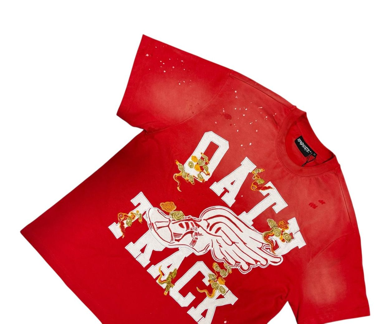THE SYNDICATE t-shirts "oath track 1" red W (SYN_TEE 20 (2))