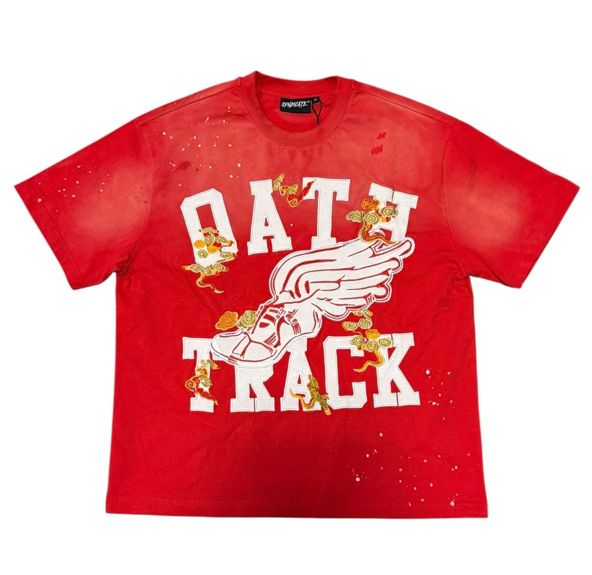 THE SYNDICATE t-shirts "oath track 1" red W (SYN_TEE 20 (2))