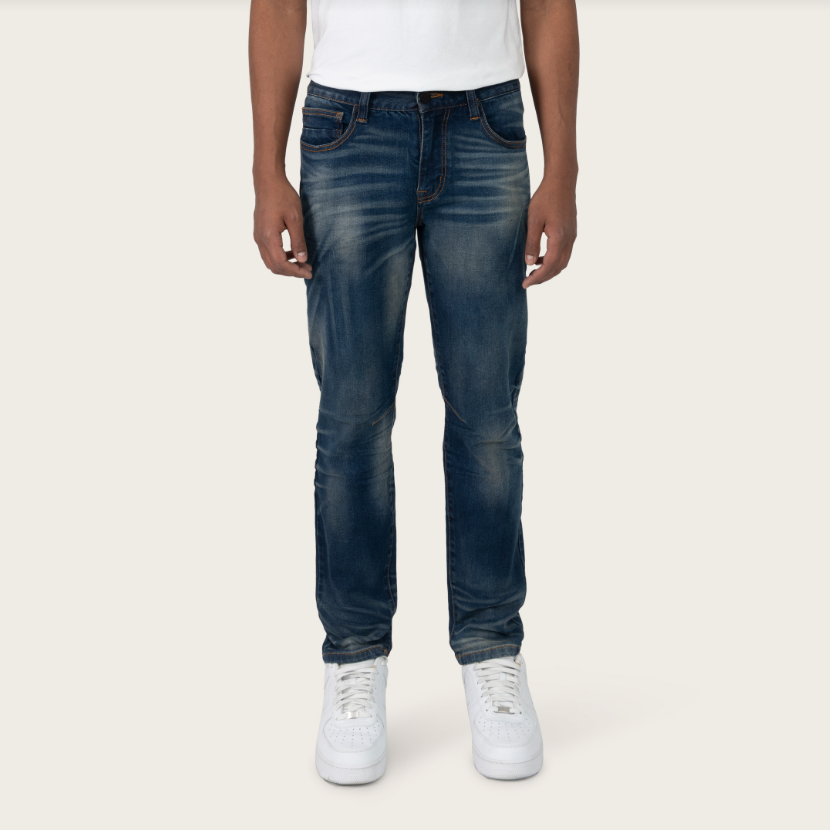 SMOKE RISE ESSENTIAL DRY EFFECT WASHED JEANS (JP26S102)