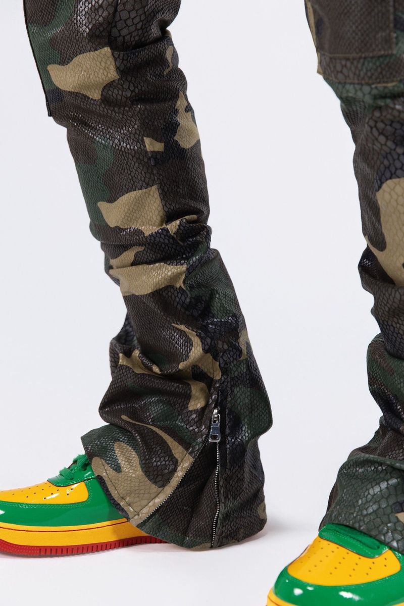 PAPER MONEY CARGO PANTS CAMO (PM1100)