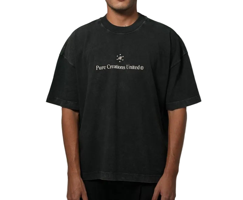 PURE Still Hungry Washed Gray T-Shirt (PUR22115-1)