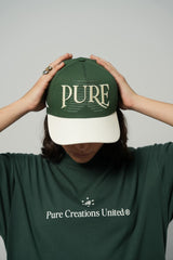 PURE HAT Still Hungry Green Cap (PUR22127-159)