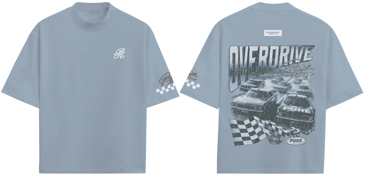 PURE  Overdrive Sky Blue T-Shirt (PUR22290-35)