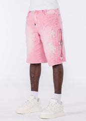GUAPI Shorts French Rose Cross Buckle