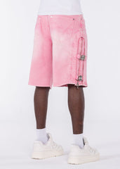 GUAPI Shorts French Rose Cross Buckle