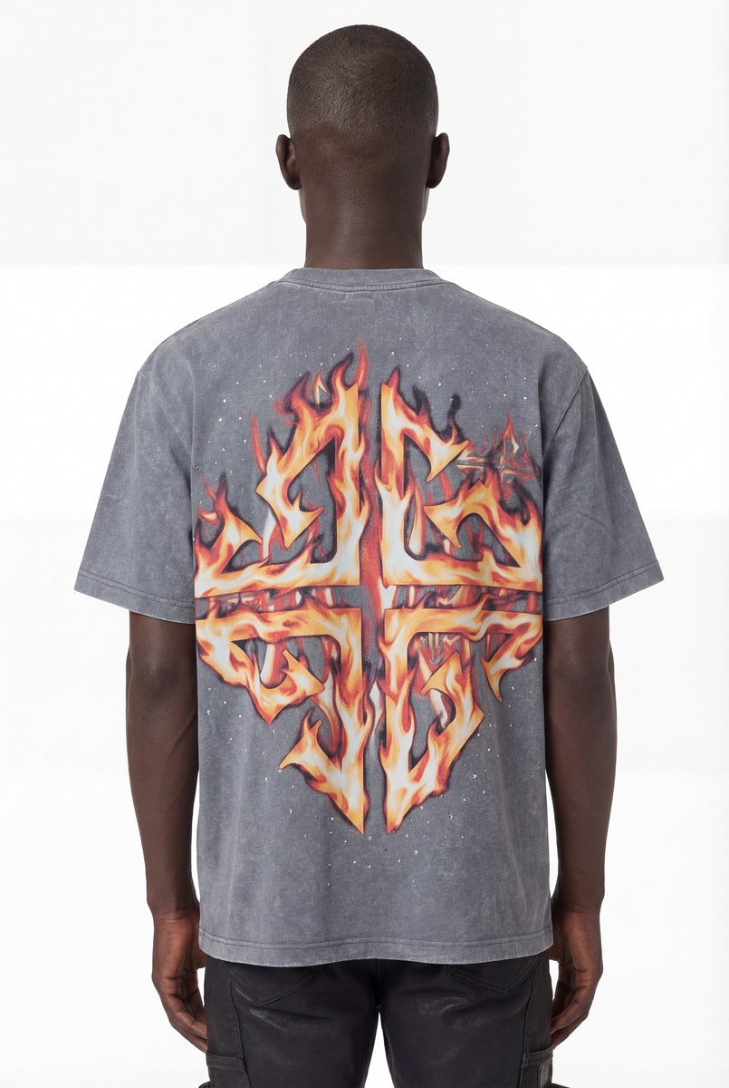 GUAPI T-SHIRT Grey Cyborg Tee